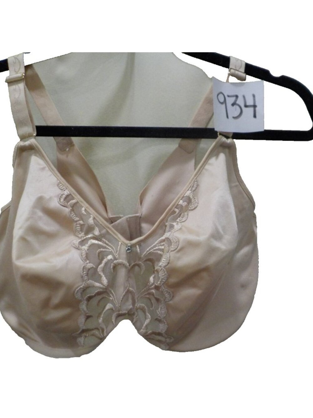 Lilyette Minimizer Underwire Beige Bra #0481 Size 38D